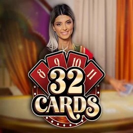 32 Cards online game logo by Ezugi on spinational.eu.com