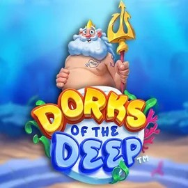 Dorks of the Deep slot logo by Hacksaw Gaming at Spinational CasinoDorks of the Deep