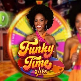 Official Live Casino logo: Funky Time by Evolution at Spinational Casino