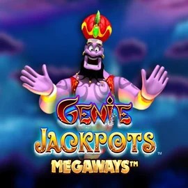 Genie Jackpots Megaways slot logo by Blueprint Gaming at Spinational CasinoGenie Jackpots Megaways