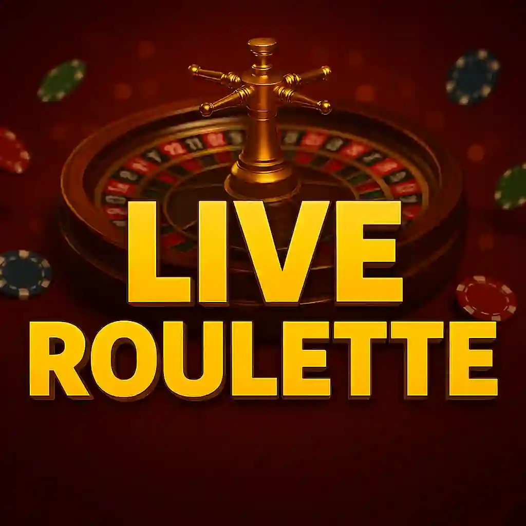 Live Roulette online game logo by Evolution on spinational.eu.com