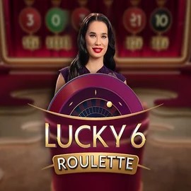 Official Live Casino logo: Lucky 6 Roulette by Pragmatic Play at Spinational Casino