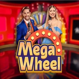 Mega Wheel slot logo by Pragmatic Play at Spinational Casino