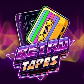 Retro Tapes slot logo by Push Gaming at Spinational CasinoRetro Tapes