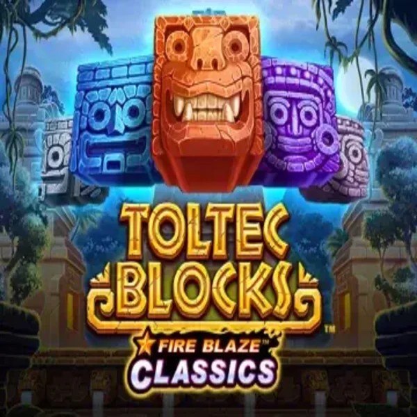 Fire Blaze: Toltec Blocks logo by Rarestone Gaming at Spinational CasinoFire Blaze: Toltec Blocks